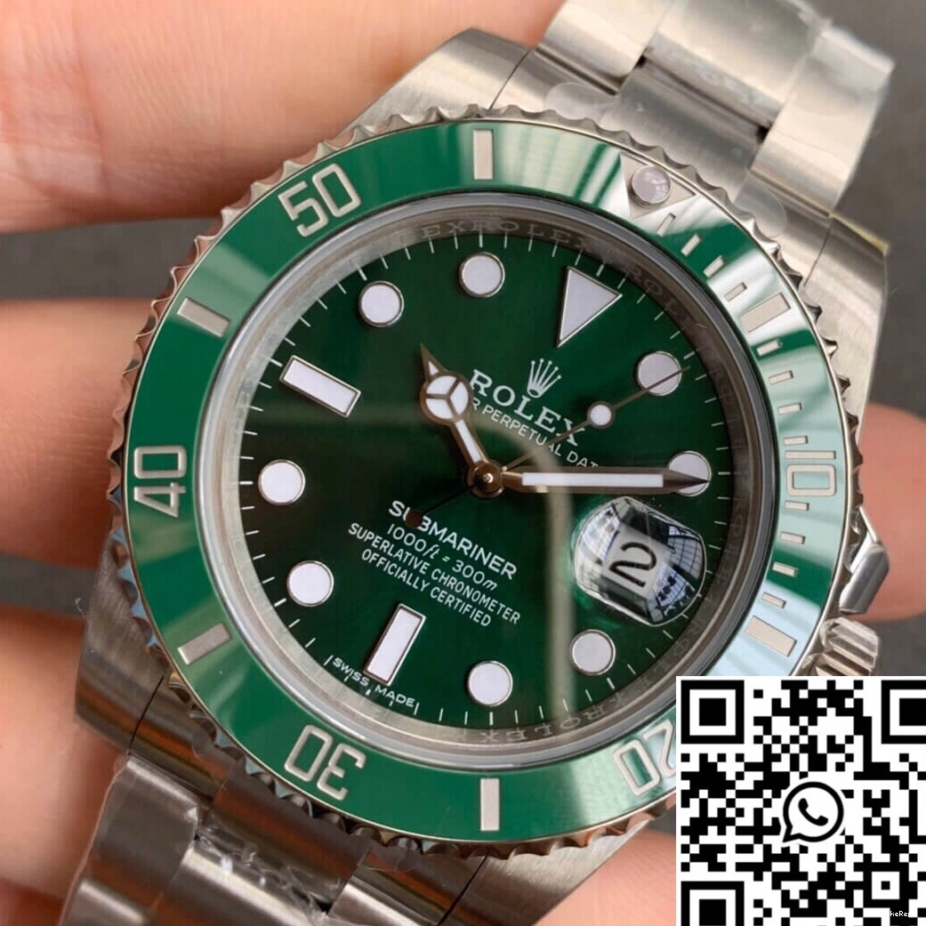 ZZ 116610LV 40MM V2S Dial Factory Green Submariner Rolex 0830